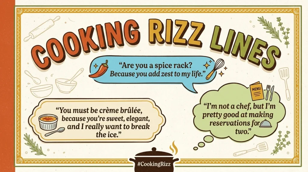 Cooking Rizz Lines