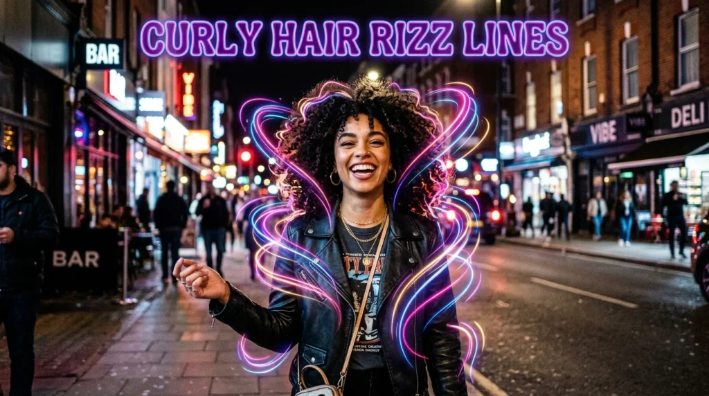 Curly Hair Rizz Lines