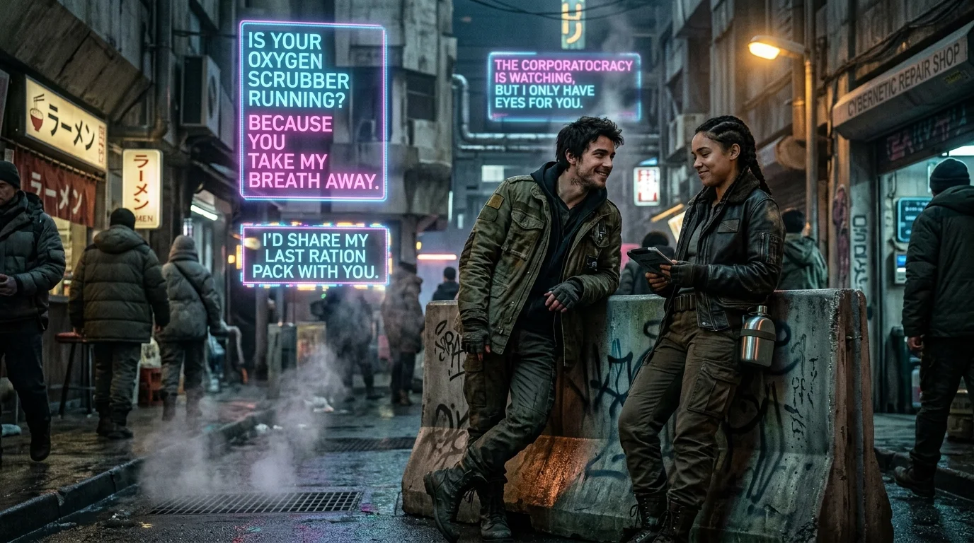 Cute Dystopian Rizz Lines