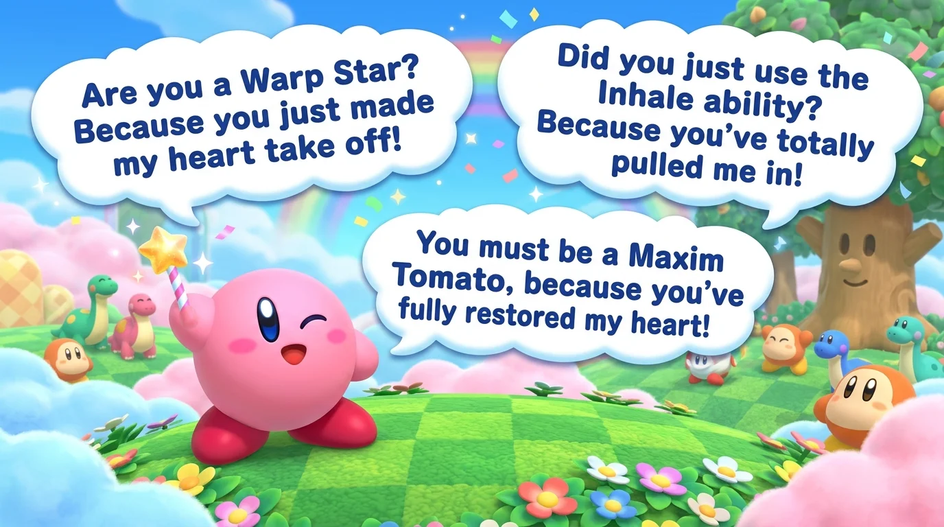 Cute Kirby Rizz Lines