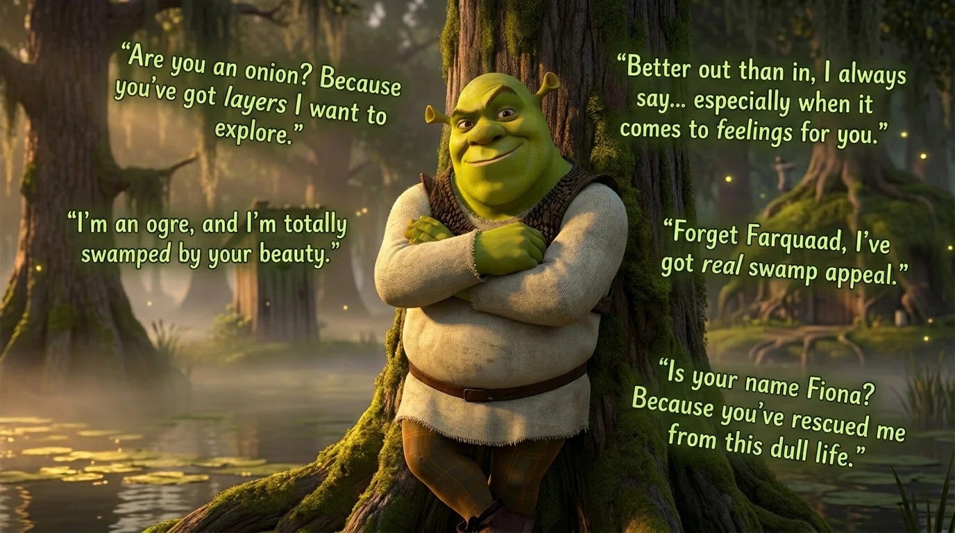 Cute Shrek Rizz Lines