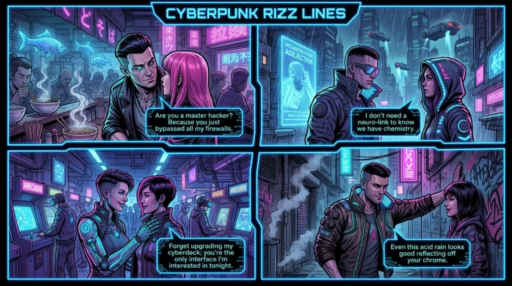 Cyberpunk Rizz Lines