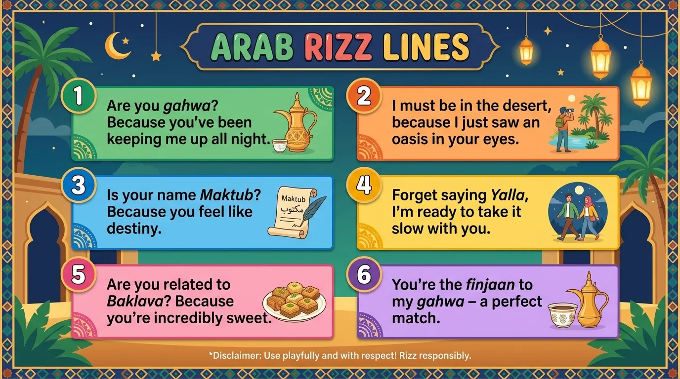 Flirty Arab Rizz Lines