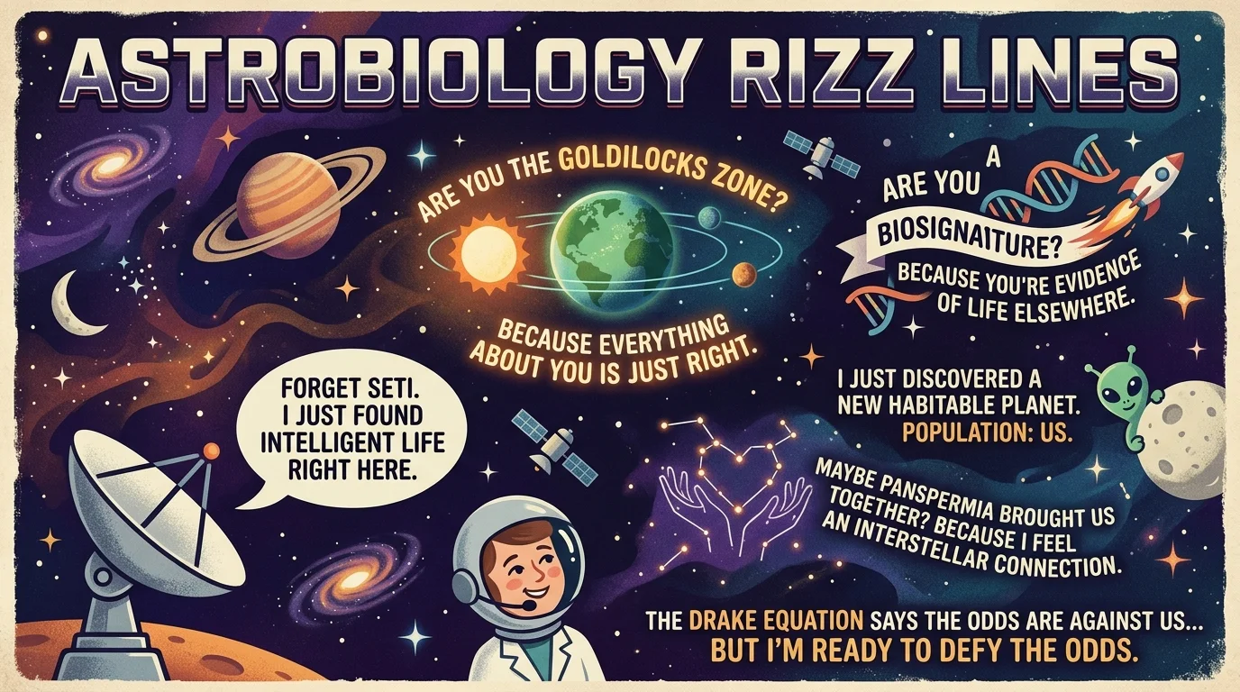 Funny Astrobiology Rizz Lines