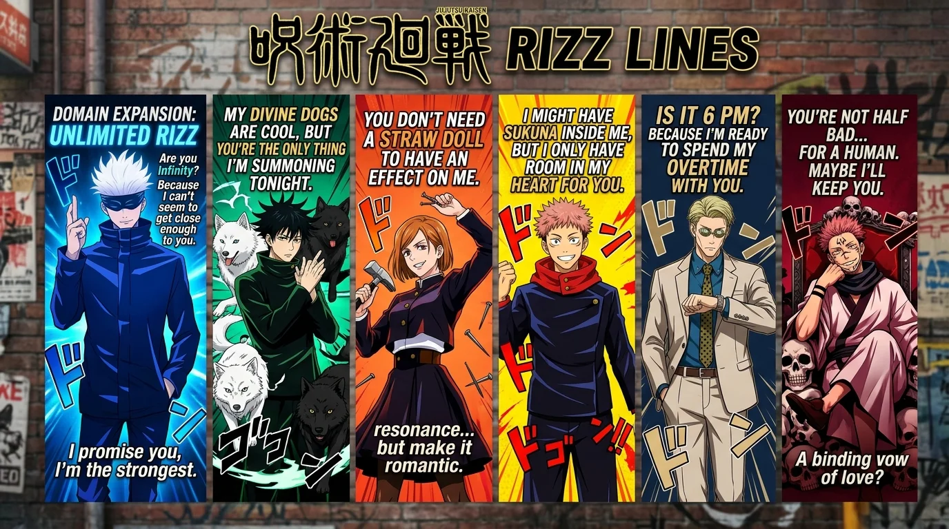 Funny Jujutsu Kaisen Rizz Lines