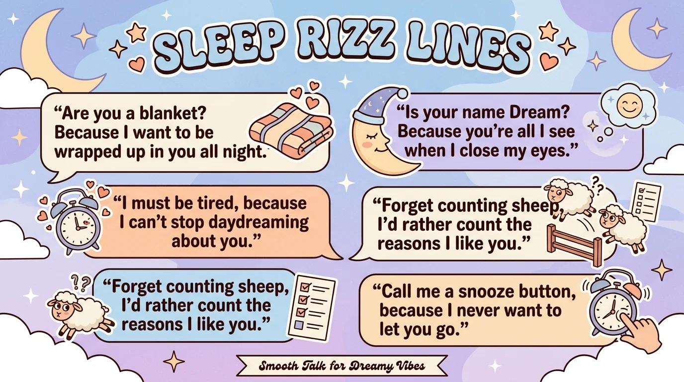 Funny Sleep Rizz Lines
