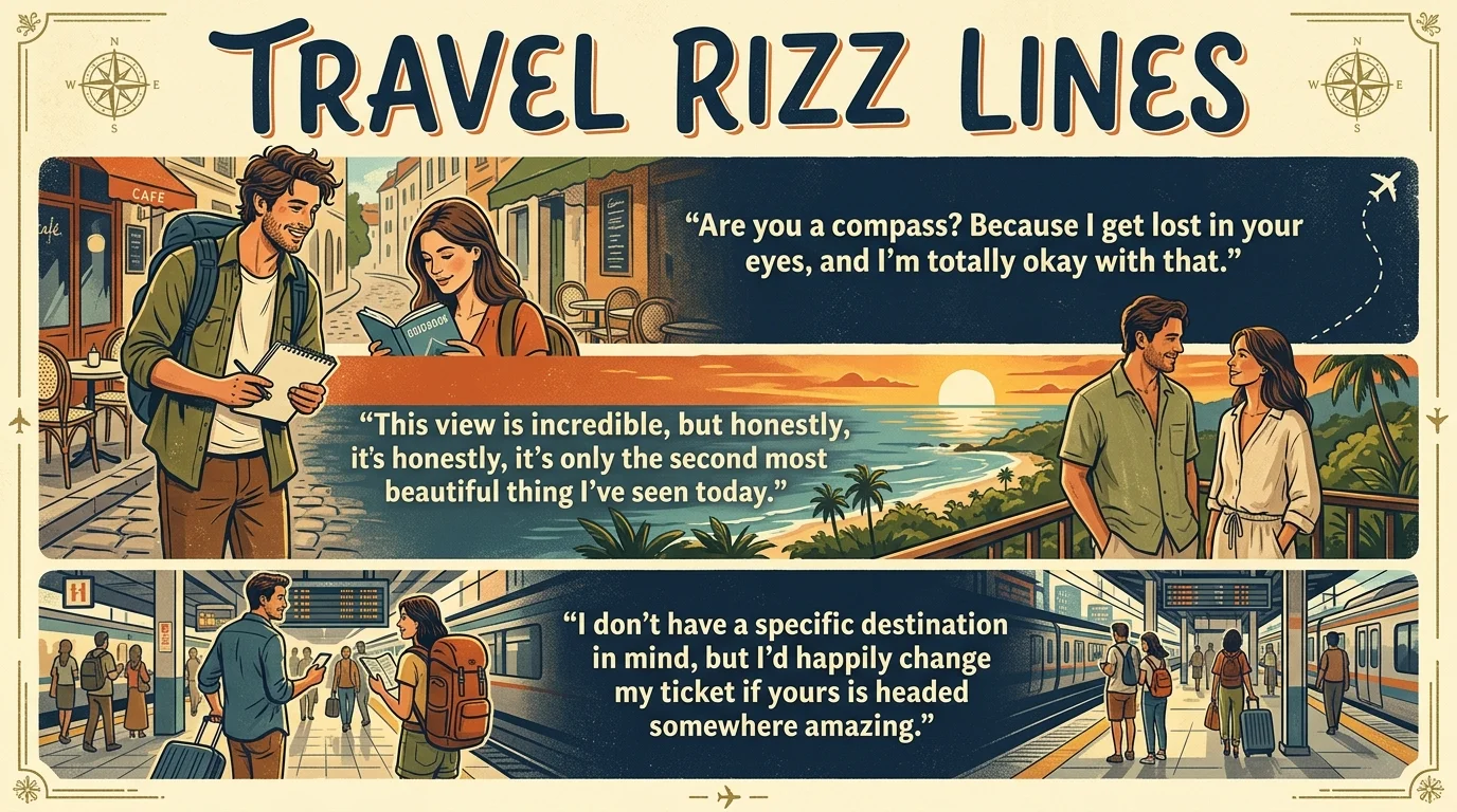 Funny Travel Rizz Lines