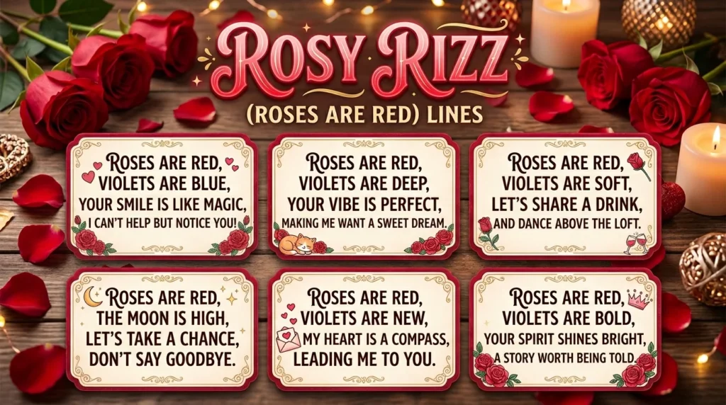 Rosy Rizz (Roses Are Red) Lines