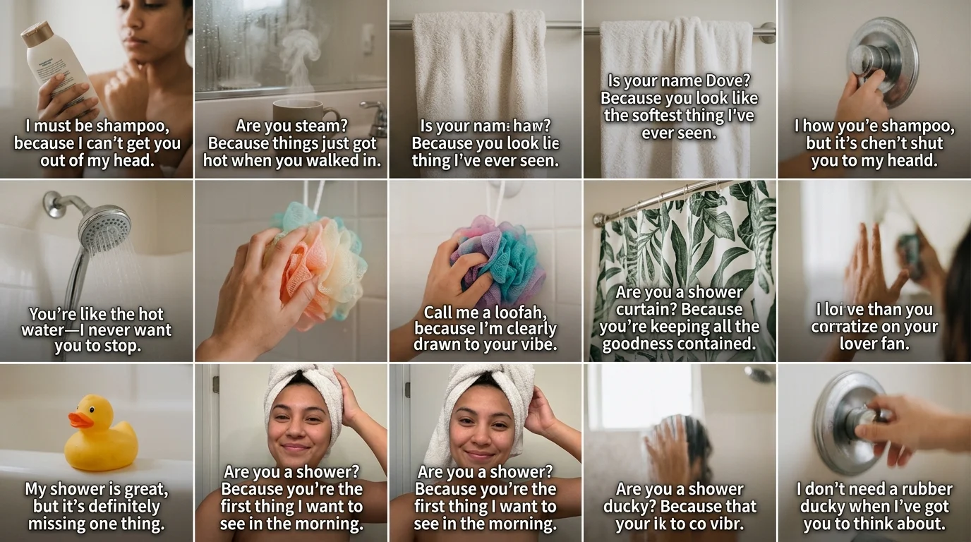 Smooth Shower Rizz Lines